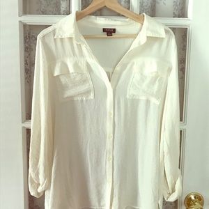 Sheer Ivory Blouse - Women’s size large